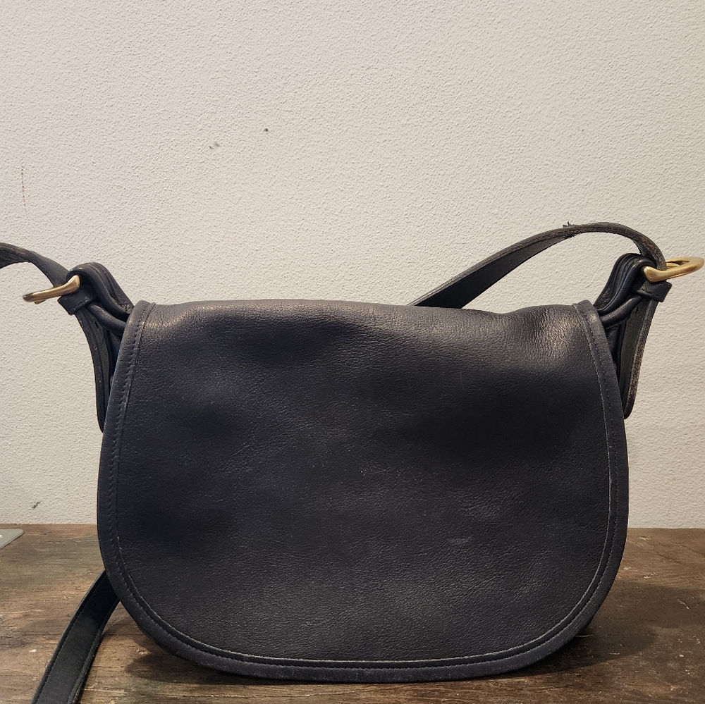 Vintage COACH Fletcher Saddle Bucket Crossbody Ba - Picture 1 of 11